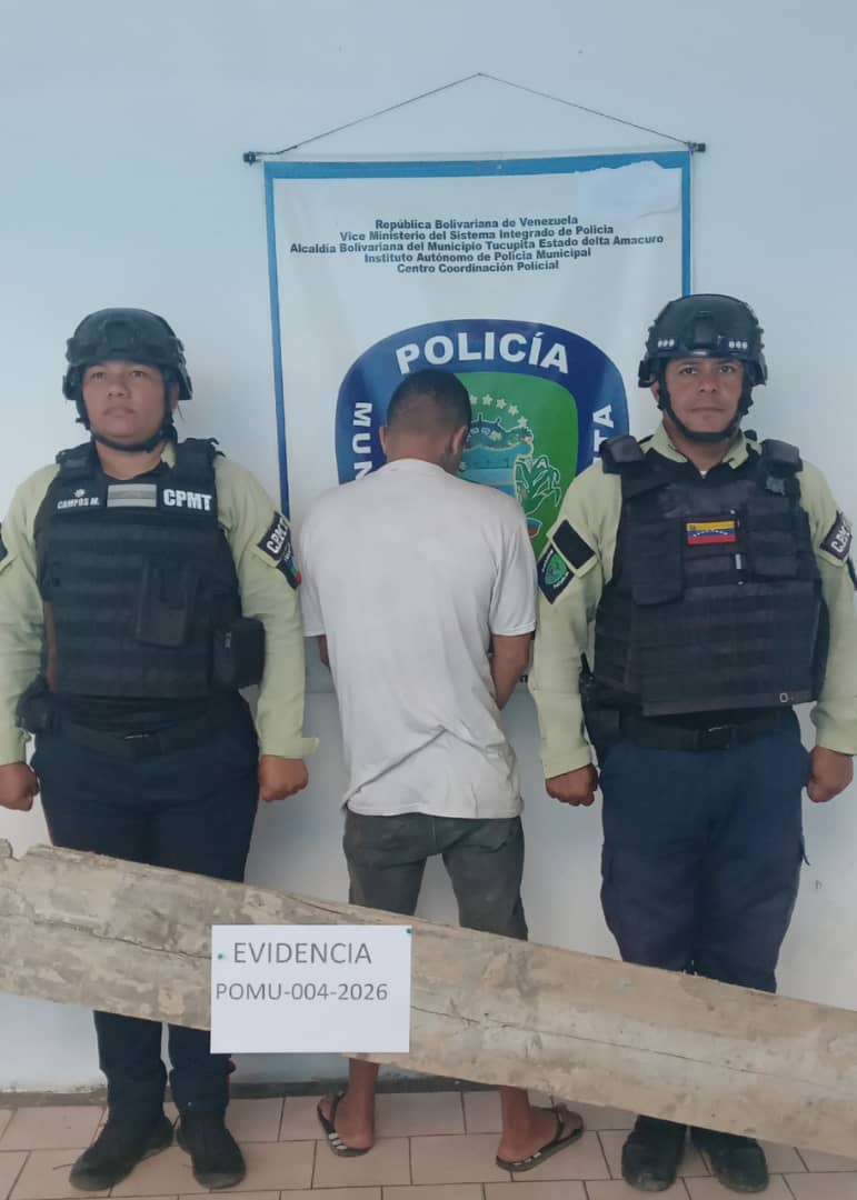 Policía Municipal de Tucupita detiene a ciudadano por presunto robo ...